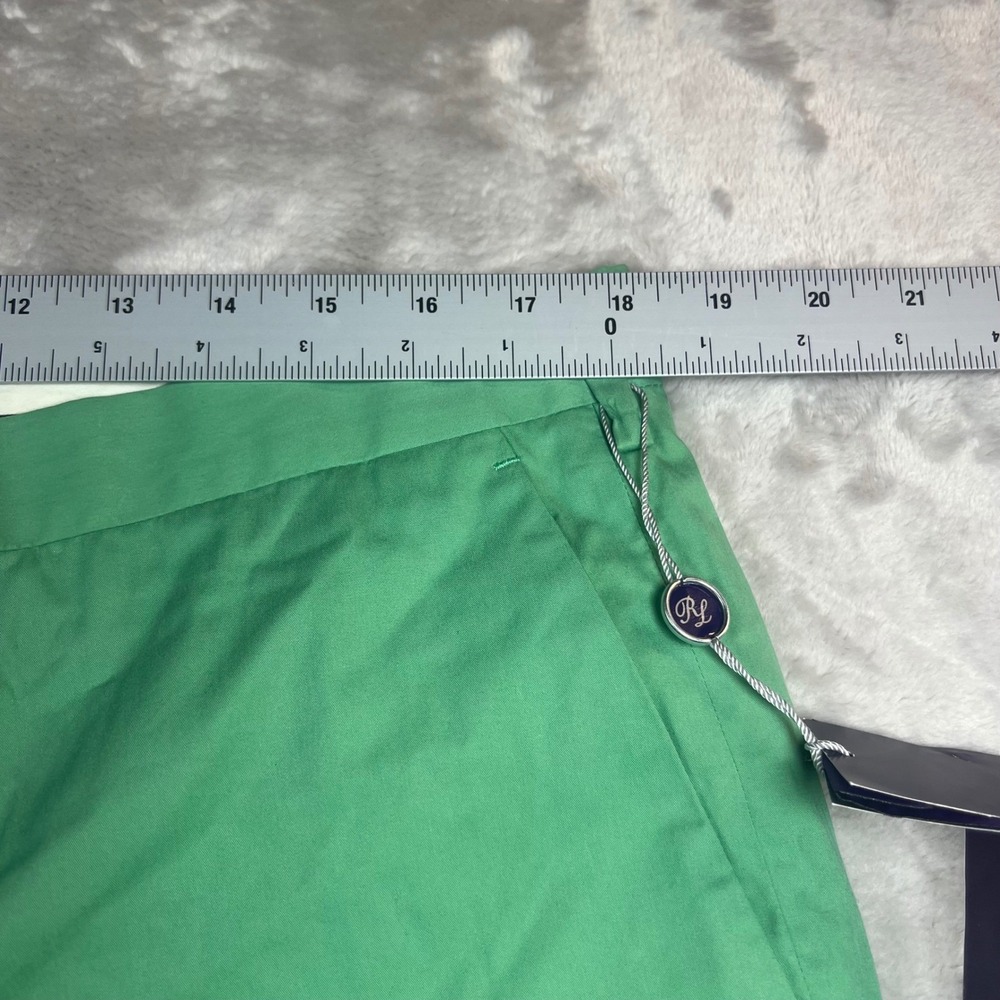 NWT Ralph Lauren Purple Label Mens 38 Shorts Green Cotton Luxury Made in Romania - Picture 5 of 8